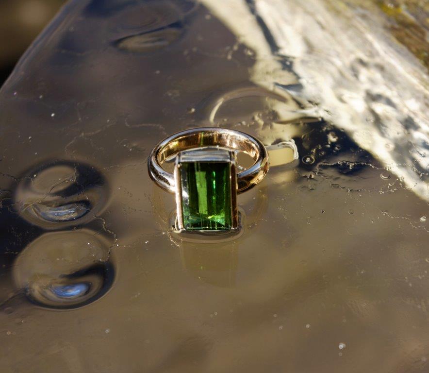 Ring Gold SilberTurmalin